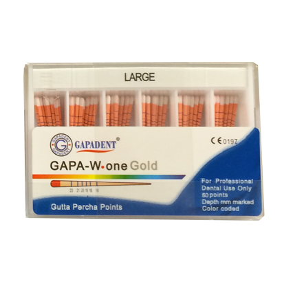 Gutta Percha One File GOLD # Large coded 60 st.