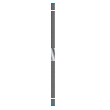 Diamant strips, 2.5 mm grov, 6st.