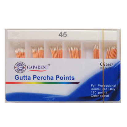Gutta Percha ISO no.#45 White coded 120 st.