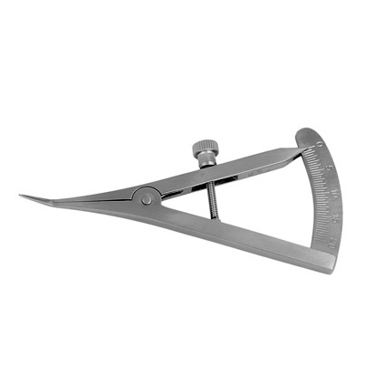 Caliper 0 -20 mm Castroviejo 90mm Curved, 1st.