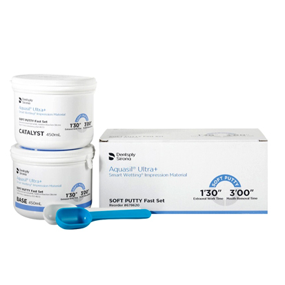 Aquasil Ultra+ Soft Putty Fast set, 2x450 ml