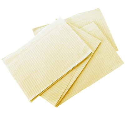 Patient Bibs Yellow 45x30cm, 500pcs.