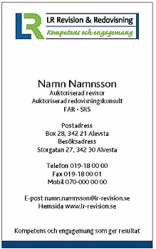 Visitkort LR 200 st