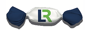 Karameller LR Hallon/Lakrits - 2,5 kg påse