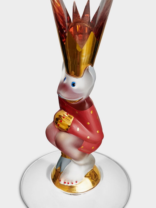 Nobel Djävulsglas Champagneglas Röd - 2