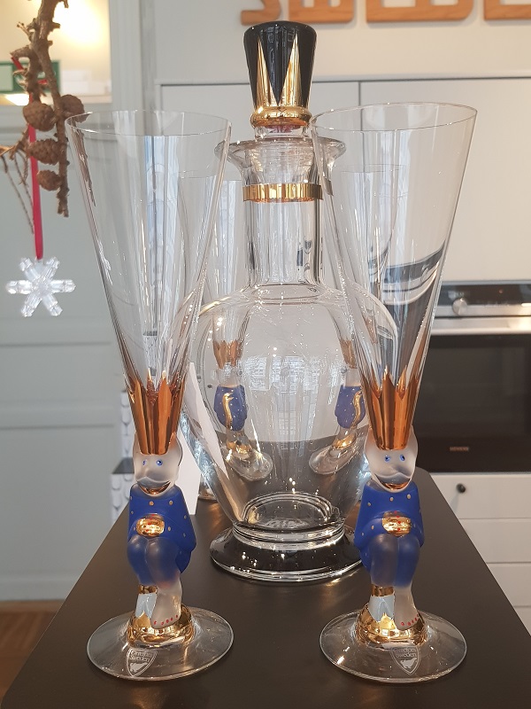 Nobel Djävulsglas Champagneglas Blå - 4