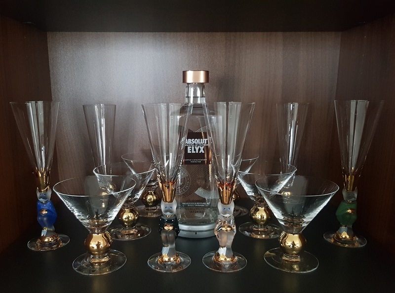 Nobel Djävulsglas Champagneglas Blå - 6