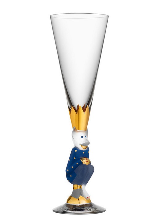 Nobel Djävulsglas Champagneglas Blå