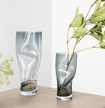 Squeeze Vase Large Blue - 3