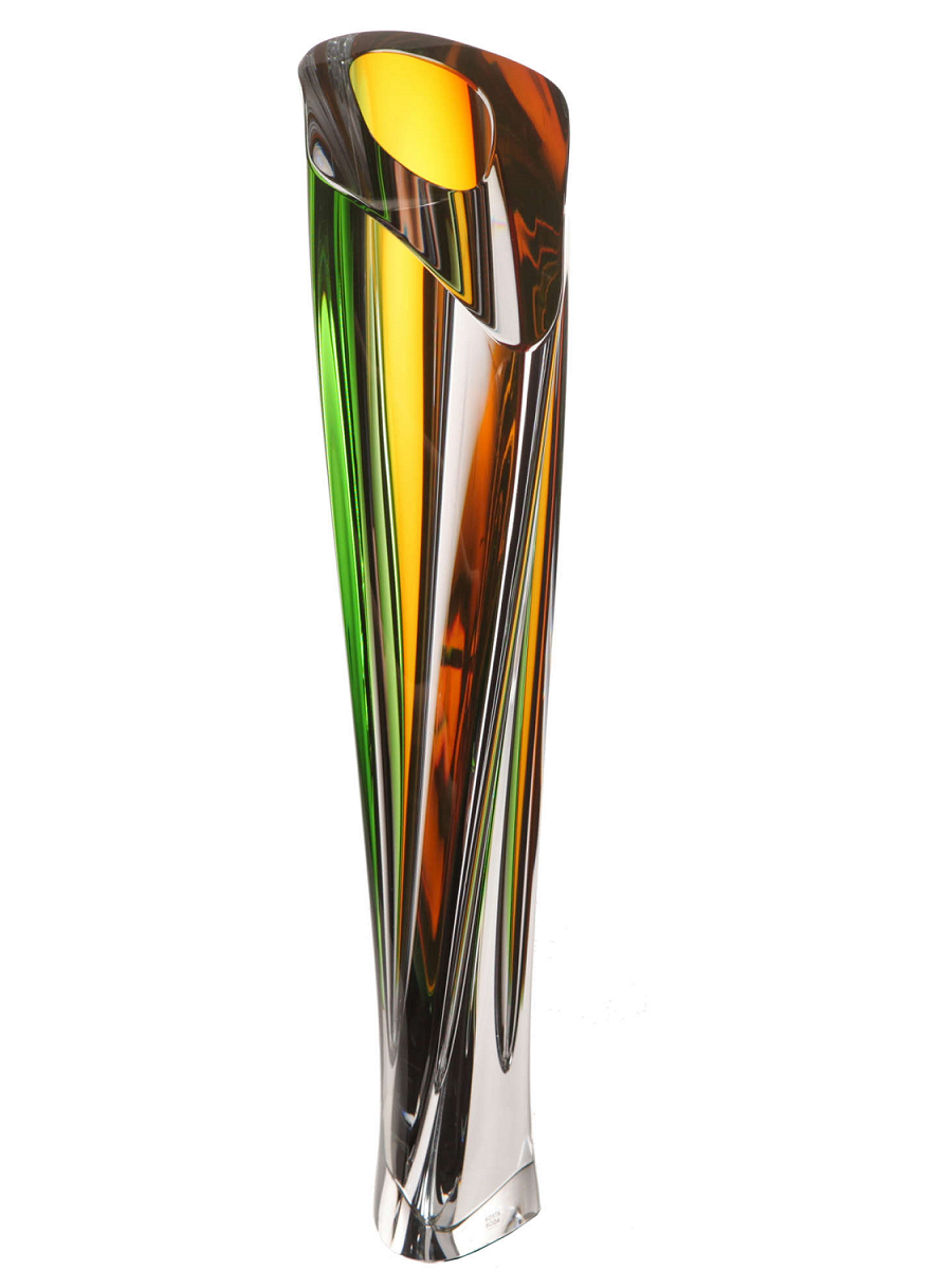Saraband Vase Green/Amber - 4
