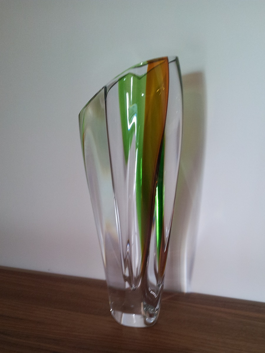 Saraband Vase Green/Amber - 8