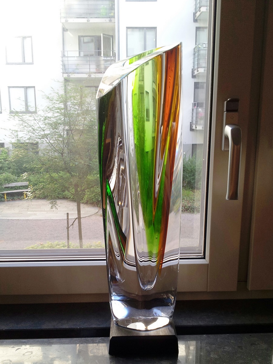 Saraband Vase Green/Amber - 7