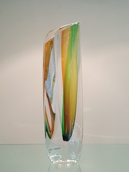 Saraband Vase Green/Amber