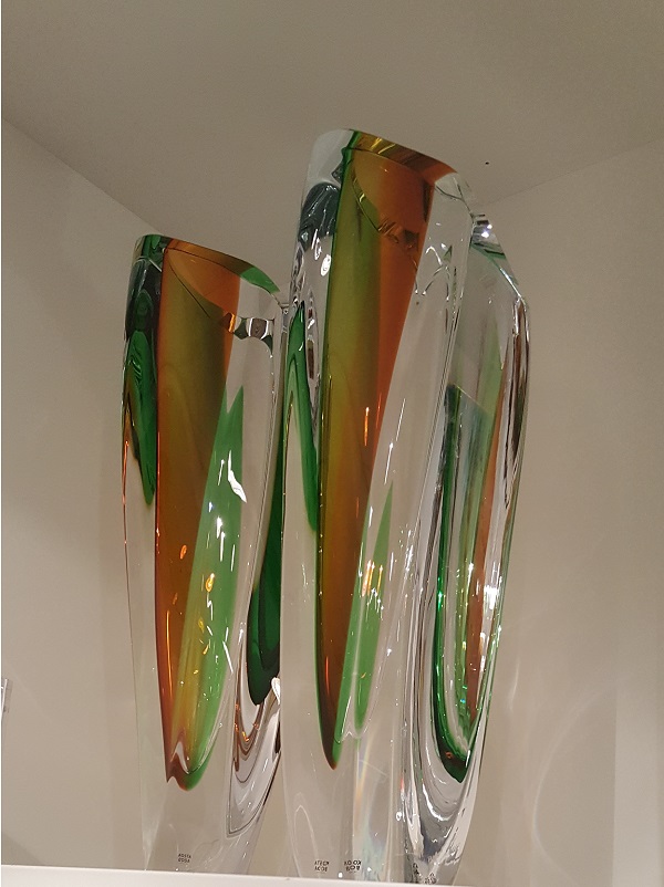 Saraband Vase Green/Amber - 9