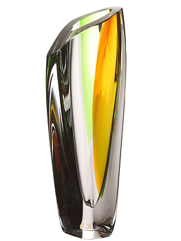 Saraband Vase Green/Amber
