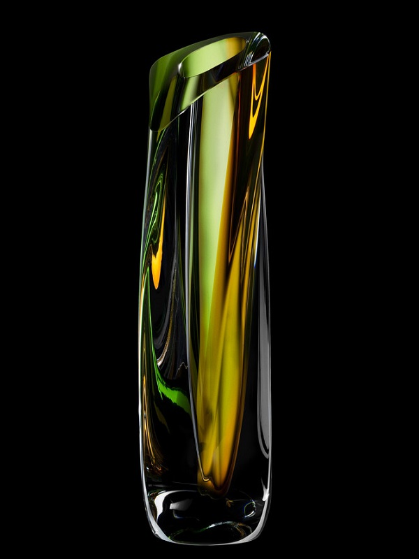 Saraband Vase Green/Amber - 6