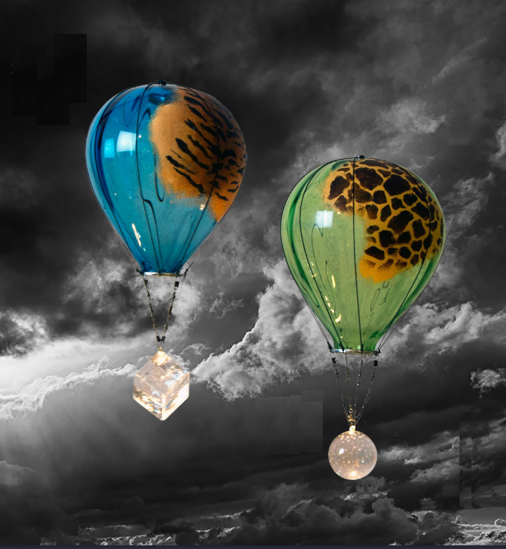 Hot Air Ballon Giraffe Green  - 6