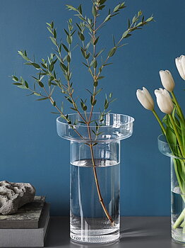Limelight Vase Clear Rose