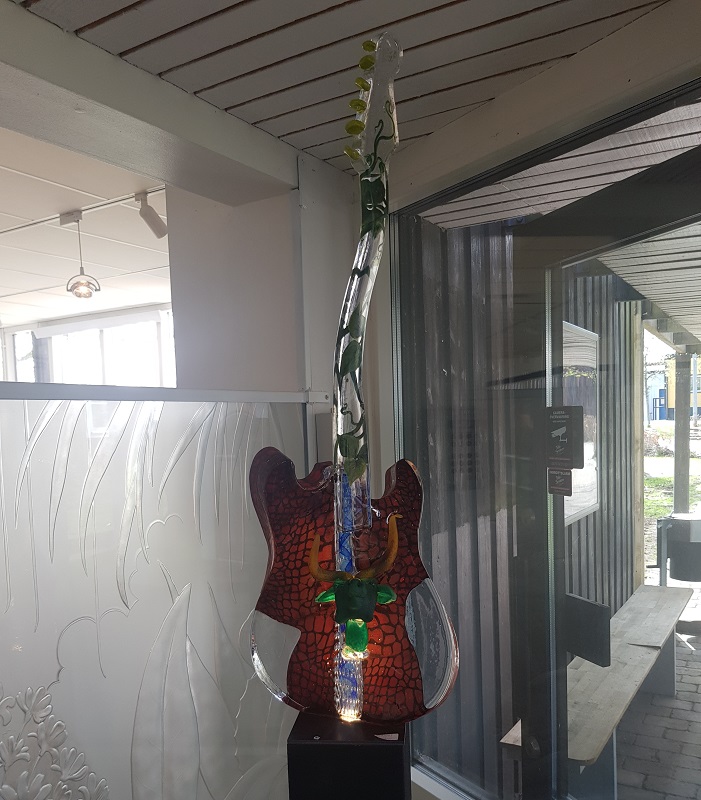 Guitar with Bull Red Unique  - 2