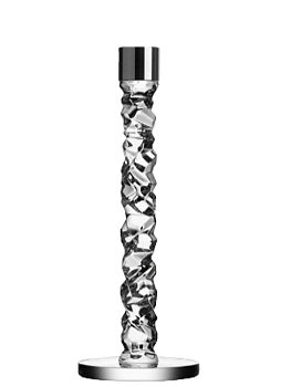 Carat Candlestick Clear Platinum High