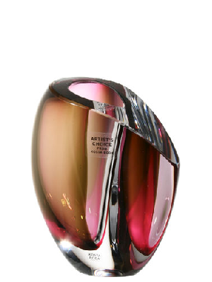 Mirage Vase Red Grey  Small - 2