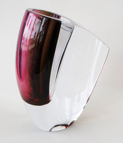 Mirage Vase Red Grey  Small - 3