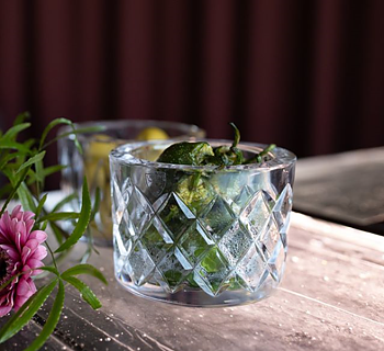 Legend Checkered Bowl Small Clear