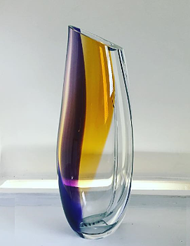 Orchid Vase Lilac Amber Large