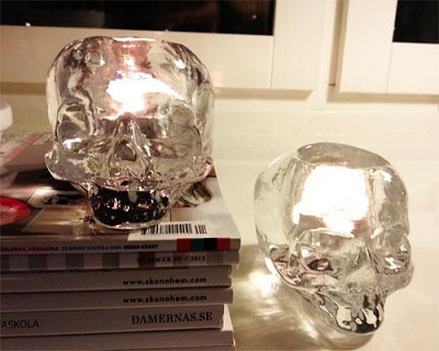 Still Life Votive Clear Skull - 6