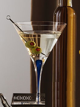 Intermezzo Blue Martini Glass