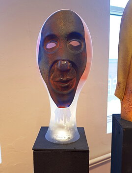 Skulptur med Mask - Kosta Boda