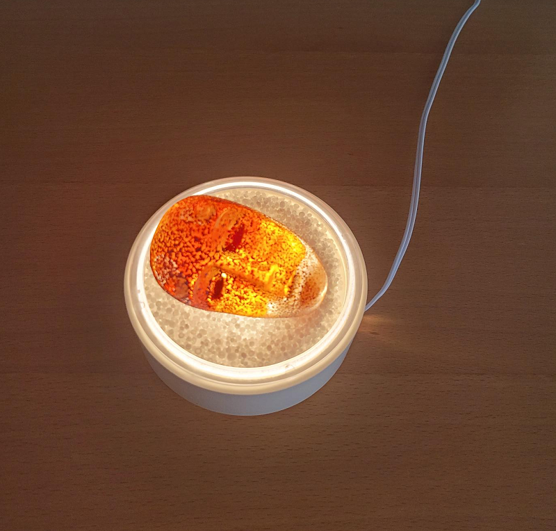 Light Base with Salt  White SLL11 LED - Brains - 4