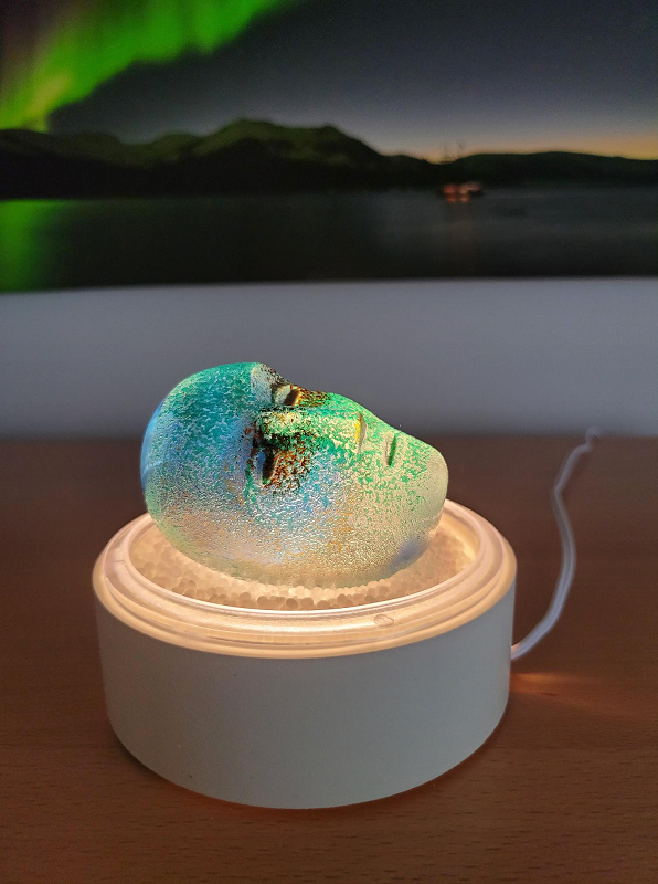 Light Base with Salt  White SLL11 LED - Brains - 3