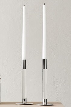 Lumiere Candlestick Silver 2-pack