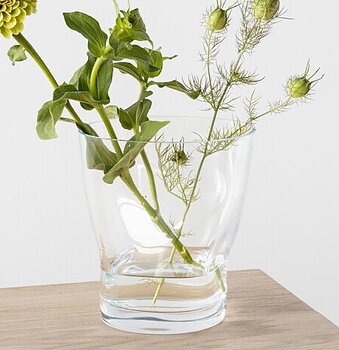 Squeeze Tulip Vase Clear