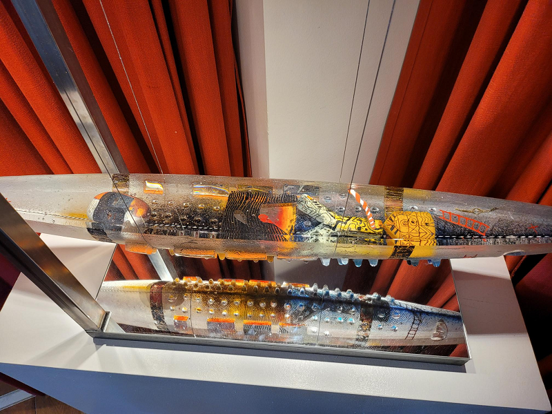 Båt Stor Klar med spegelstativ - 2
