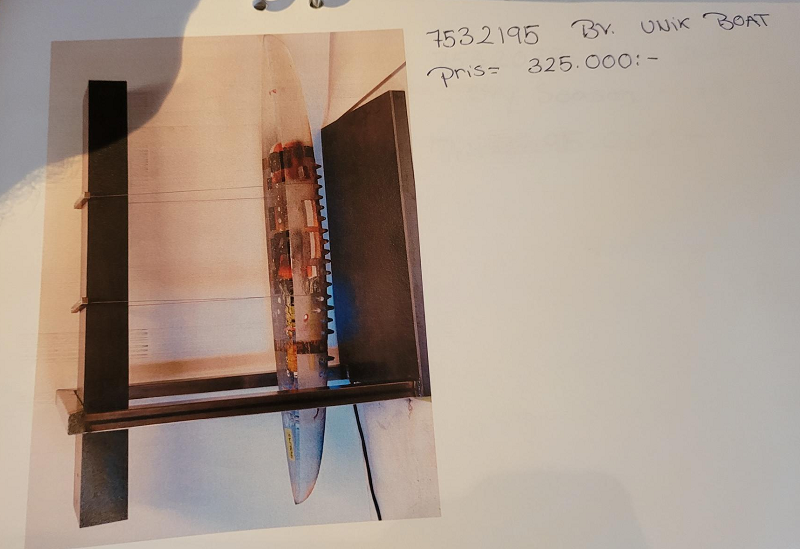 Båt Stor Klar med spegelstativ - 5