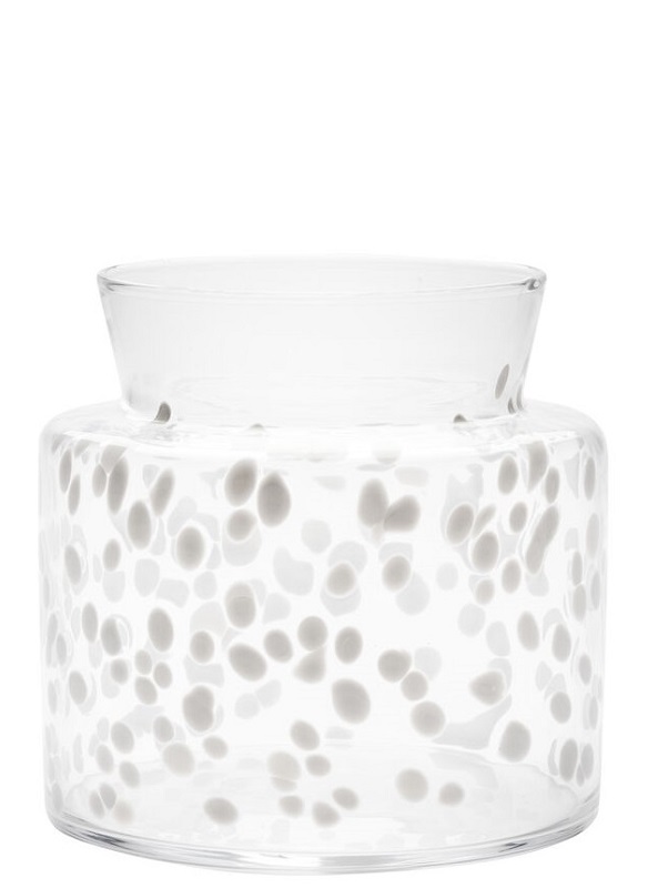 Meadow Vinter Vas White Wide