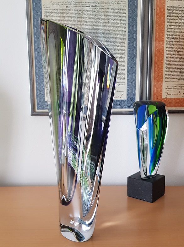 Saraband Vas Skulptur Lila Grön - 9