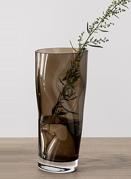 Squeeze Vase Small Brown