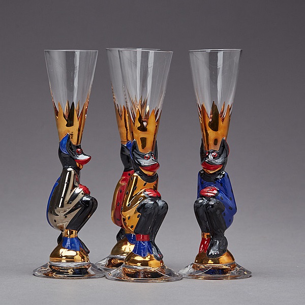 Nobel Devil Glass Gold Shot Schnapps - 6