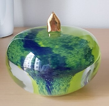 Earth Sculpture Home Blue Green 