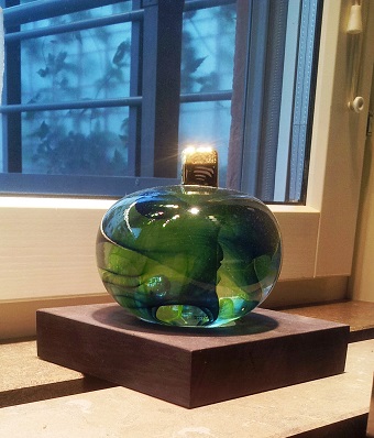 Earth Sculpture Home Blue Green  - 6
