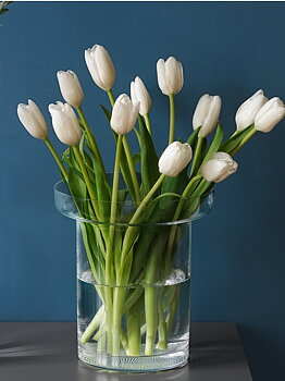 Limelight Vase Clear Tulip Vase