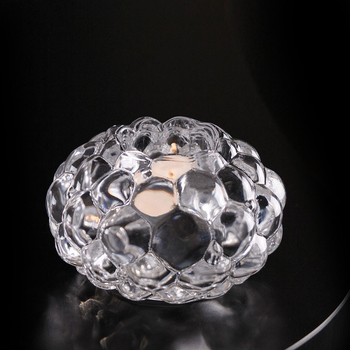 Raspberry Votive Clear Medium