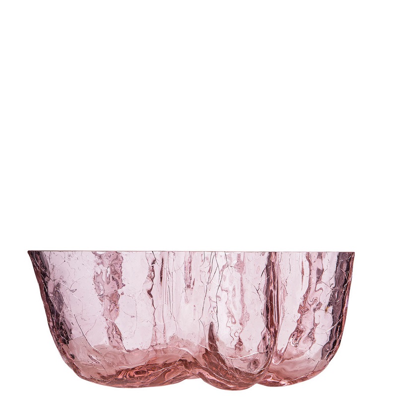 Crackle Skål Liten Rosa