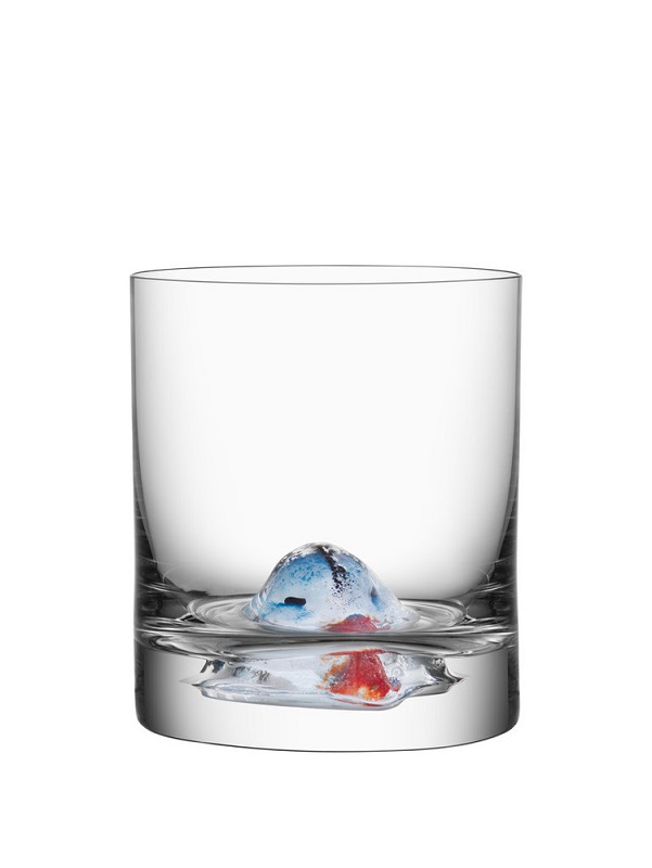 New Friends OF Bird Blue Whiskey glass