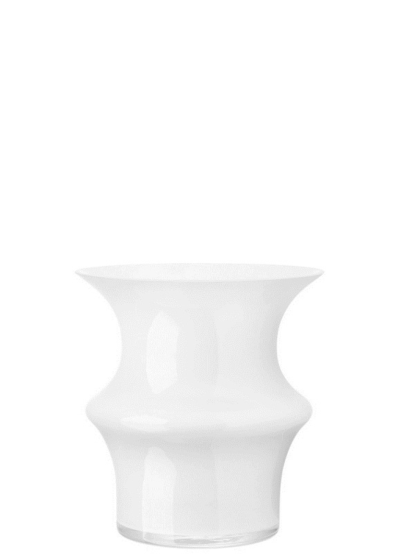 Pagod Beige Vase Low White
