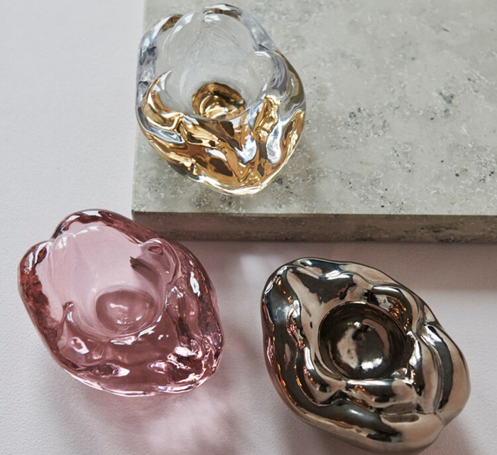 Snippan Clear Gold Votive - 3