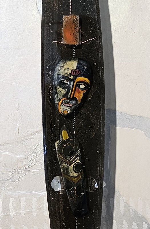 Båt Mellan SvartTavla Unik - 3